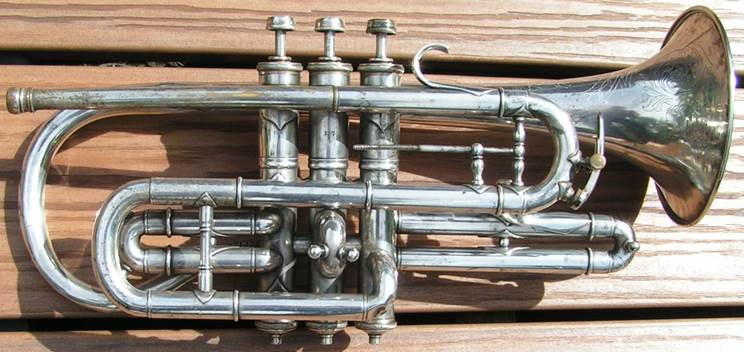 Trumpet / Cornet Vincent Bach 1691S Lyre 3/4" Bent Ni Small Stem 